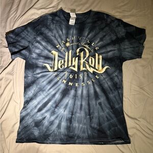 Jelly Roll Nashville Tie-Dye Graphic Tee - Black